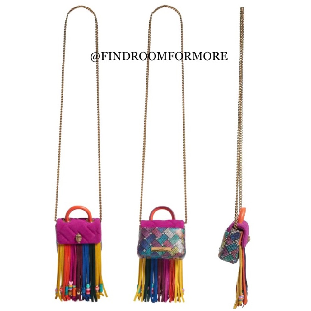 Kurt Geiger Micro Kensington Fringe Crossbody Bag - Picture 11 of 17